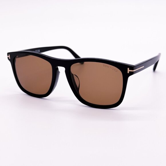 NEW TOM FORD GERARD-02 TF930-F 01E MEN SUNGLASSES FT0930-F/S BLACK BROWN - Picture 1 of 8